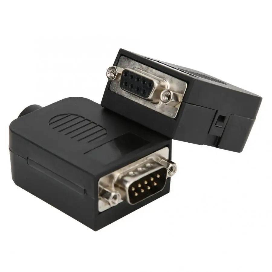 Conectores 2 шт. DB9 9Pin винт последовательный разъем для подключения терминала Мужской