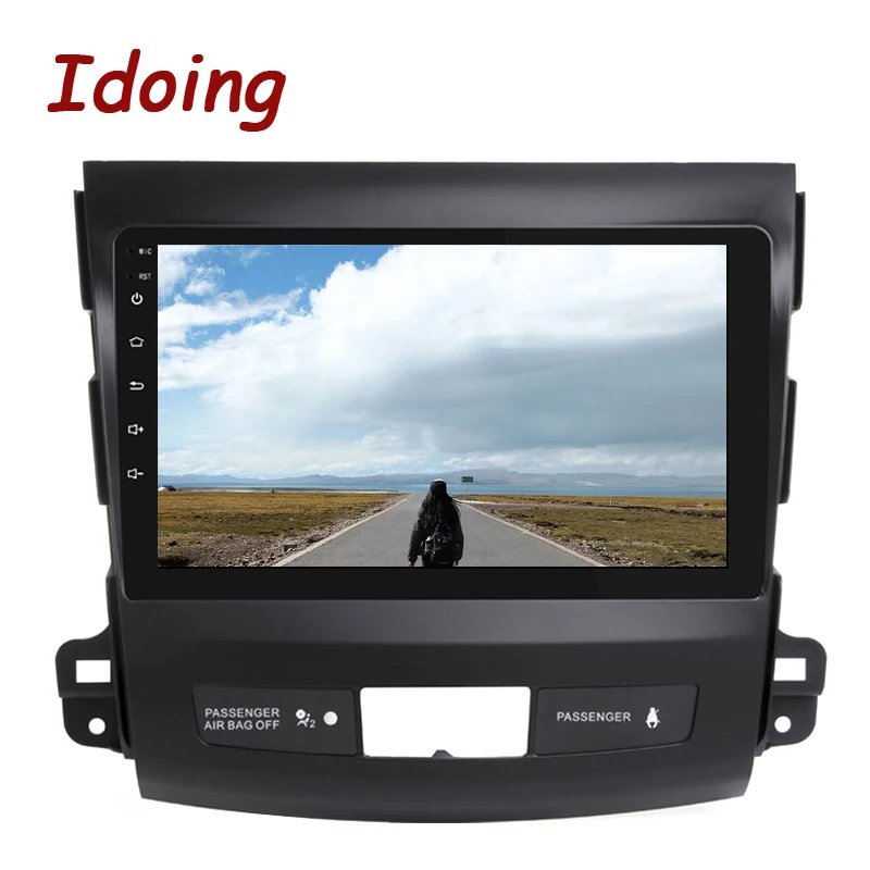 Автомобильный мультимедийный плеер Idoing 9 &quot 4G + 64G 2.5D IPS 8 ядер Android радио для Mitsubishi
