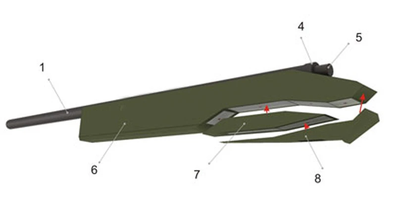 Снайперский пистолет в масштабе 1:3 M40A3 модель бумажного пистолета 3D ручной работы
