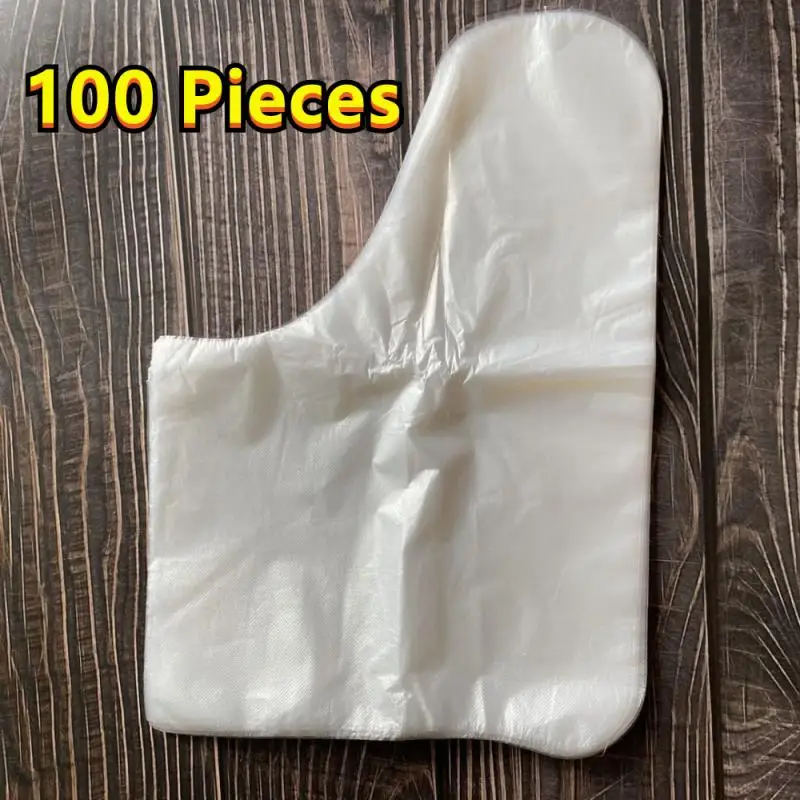 100 шт покрытия ходунков тонкие прозрачные одноразовые бахилы светильник пленка