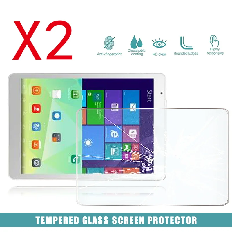 2Pcs Tablet Tempered Glass Screen Protector Cover for Teclast X98 Air II Anti-Screen Breakage Anti-Fingerprint HD Film | Компьютеры и