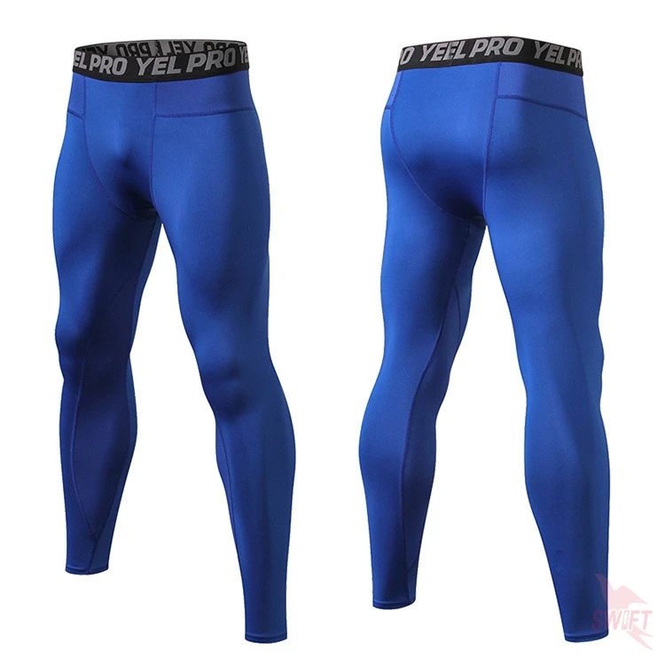 Quick Dry Running Compression Pants Tights Men Breathable Mesh Patchwork Sports Leggings Fitness Sportswear Gym Skinny Trousers