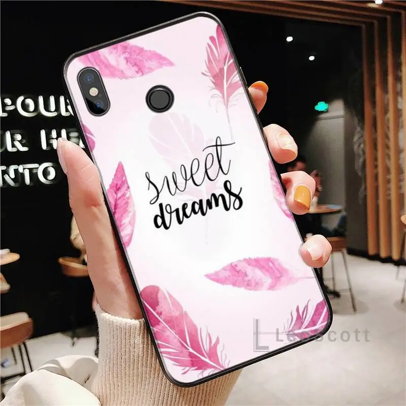 

Tropical rainforest flamingos leaves Phone Case For Xiaomi Redmi Note 4 4x 5 6 7 8 pro S2 PLUS 6A PRO Cover Funda Shell Coque