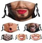 2021 креативная Веселая маска для взрослых, маска для лица, смешная модная маска, многоразовая маска для лица, смешная косплей на Хэллоуин
