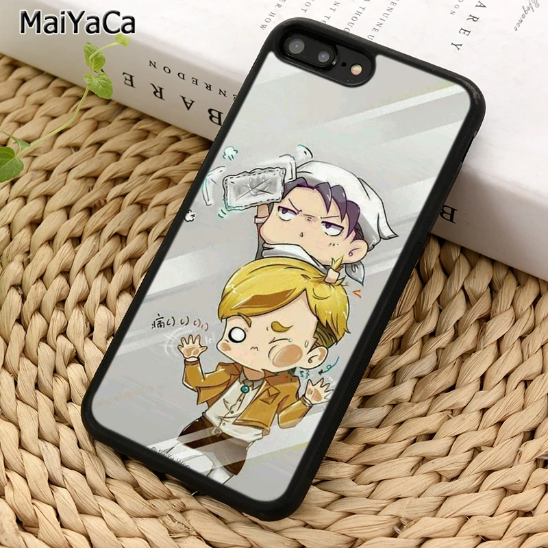 MaiYaCa Erwin Smith Levi Attack on Titan чехол для телефона iPhone X XR XS 11 12 Pro MAX 5 6 7 8 Plus Samsung Galaxy S7 S8 S9