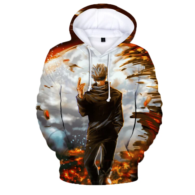

Jujutsu Kaisen 3D Hoodies Japanese Anime Fashion Streetwear Sweatshirt Gojo Satoru 3D Printing Men/Women Clothes