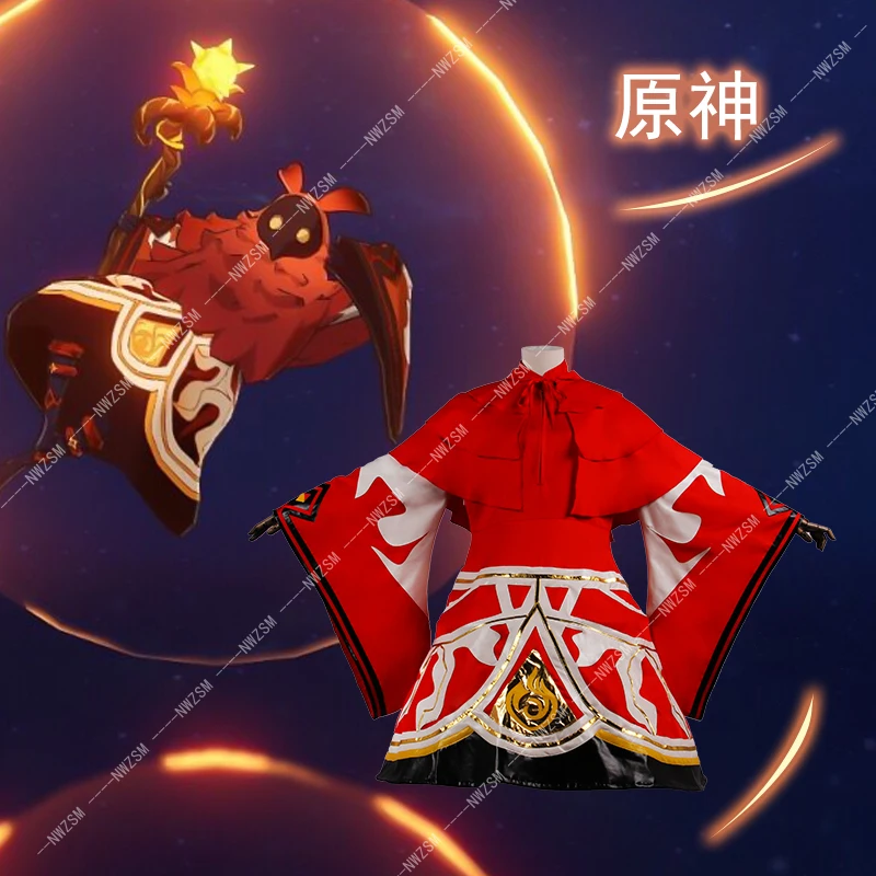Genshin Impact hilichurl COS система водоснабжения пожарная льда бездна маг игровой костюм