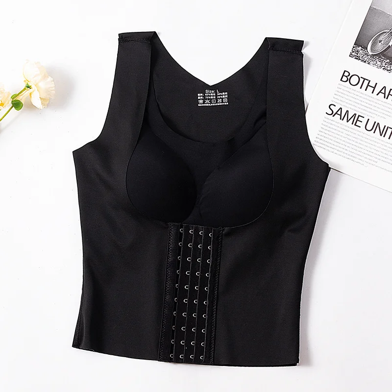 

Body shaping and correction of hunchback shape beauty underwear, slimming clothes, belly vest, large size two in one, long chest
