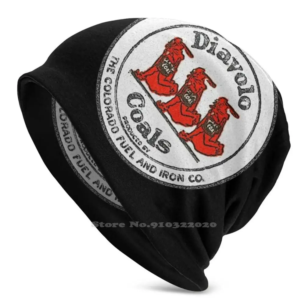 

And I Diavolo Coals Men Women Child Beanies Knitted Hats Autumn Winter Cfi Diavolo Devil Coal Colorado Fuel And Iron Pueblo