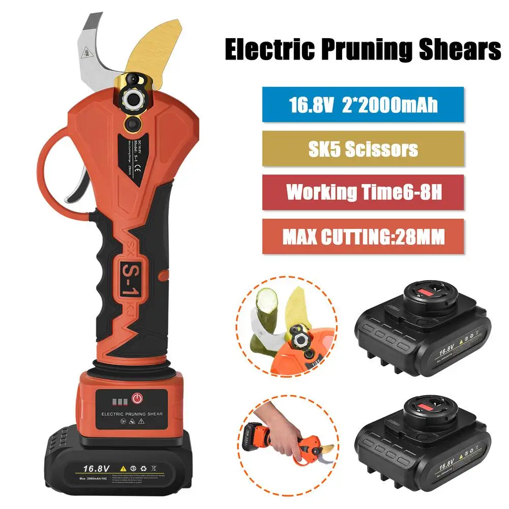 

Секатор Электрический беспроводной, 2 шт., 16,8 в, литий-ионный аккумулятор