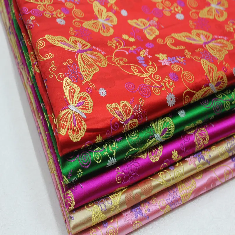 Жаккардовое китайское платье-Ципао сценическое платье для кукол ткань с