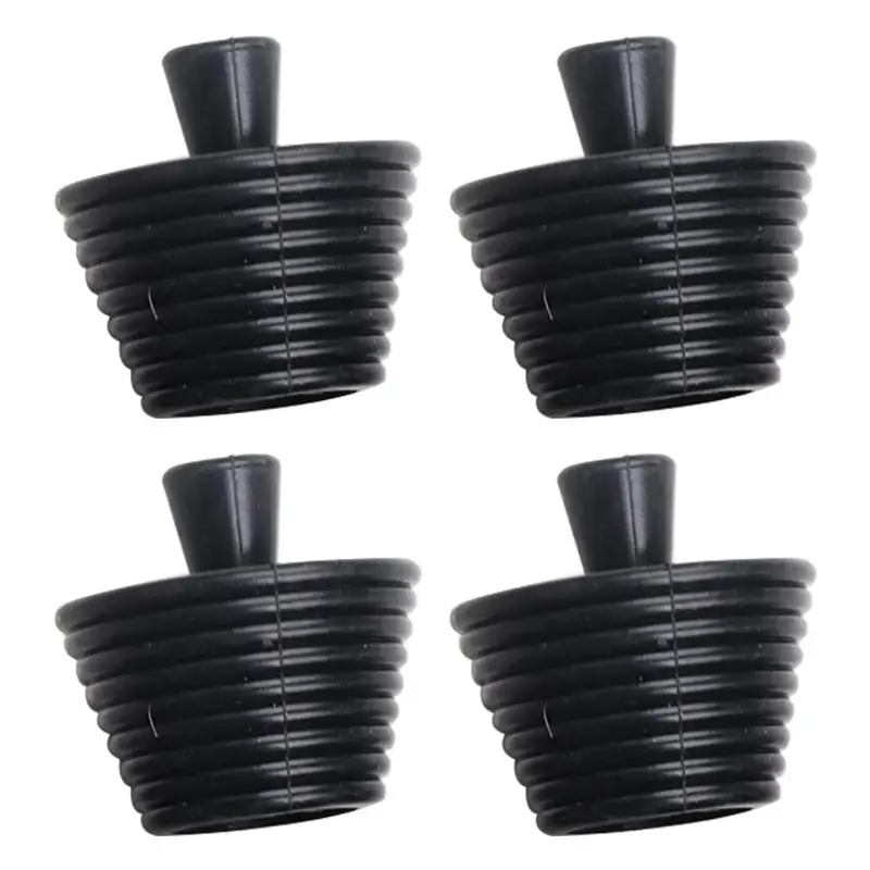 

4Pcs Silicone Bathtub Stopper Leakage-proof Drain Cover Sink Hair Stopper Tub Flat Plug Stopper Bathroom Accessories