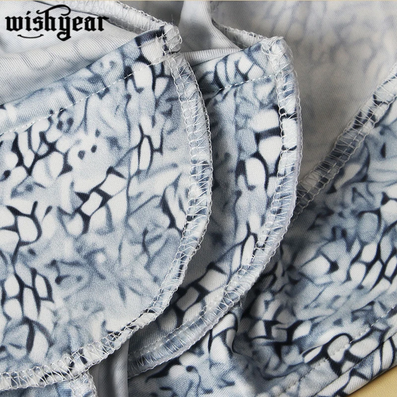 

Silver Printed Double Breasted Plus Size Dress Women Turn Down Collar Long Sleeve Bandage Dresses Party Club Slim Vestidos