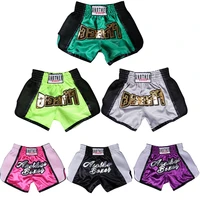 muay thai boxing shorts breathable mens womens kids teenagers kickboxing fighting mma trunks sanda grappling bjj sports short