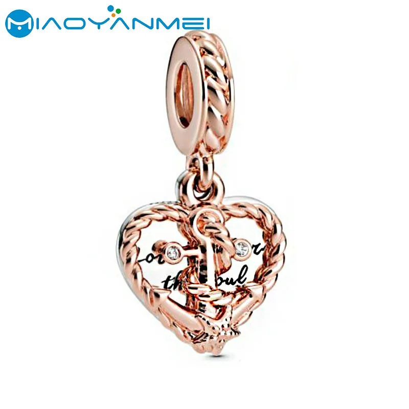 2020 летнее ювелирное изделие серебряные бусины 925 пробы из розового золота