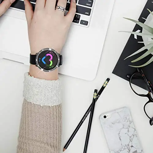 Diamond case for Samsung galaxy watch active 2 1 40 44mm Galaxy Watch active bumper Protector Full coverage Screen Protection