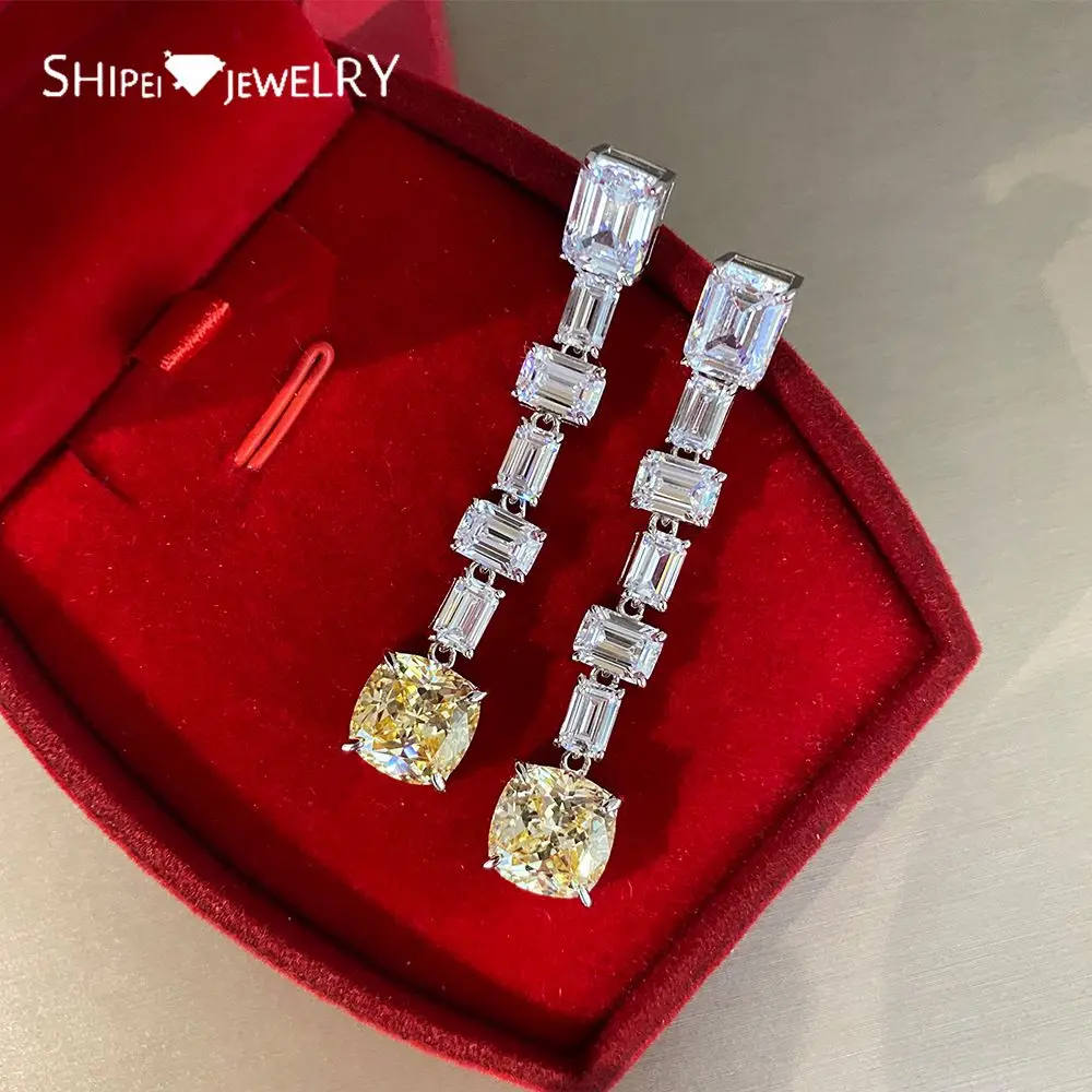 

Шикарные искусственные серебряные серьги-подвески Shipei