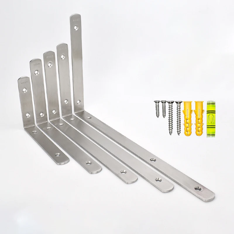 

1Pcs A2 304 Stainless Steel Bracket 4mm Thick 150mm-350mm Length Triangle Bracket
