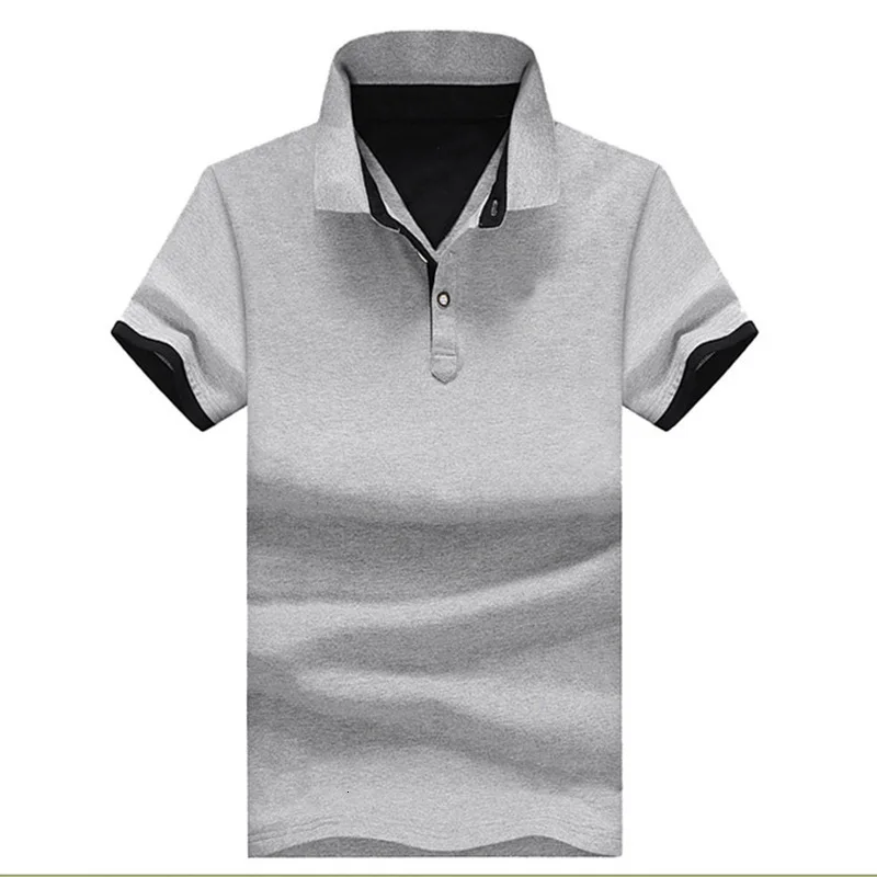 Мужские рубашки поло 2019 летние однотонные Cato Slim Fit Топы дышащие случайные