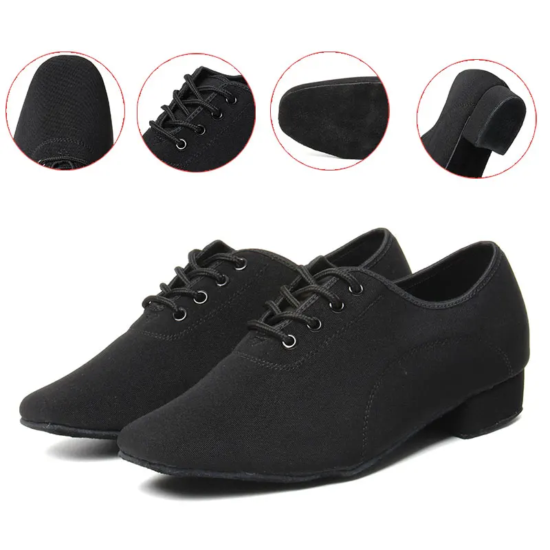 HIPPOSEUS New Modern Dance-Shoes Men Women Latin Salsa Tango Dance Shoes Ballroom Dance Shoes Low Heel Soft Rubber Dancing Shoes