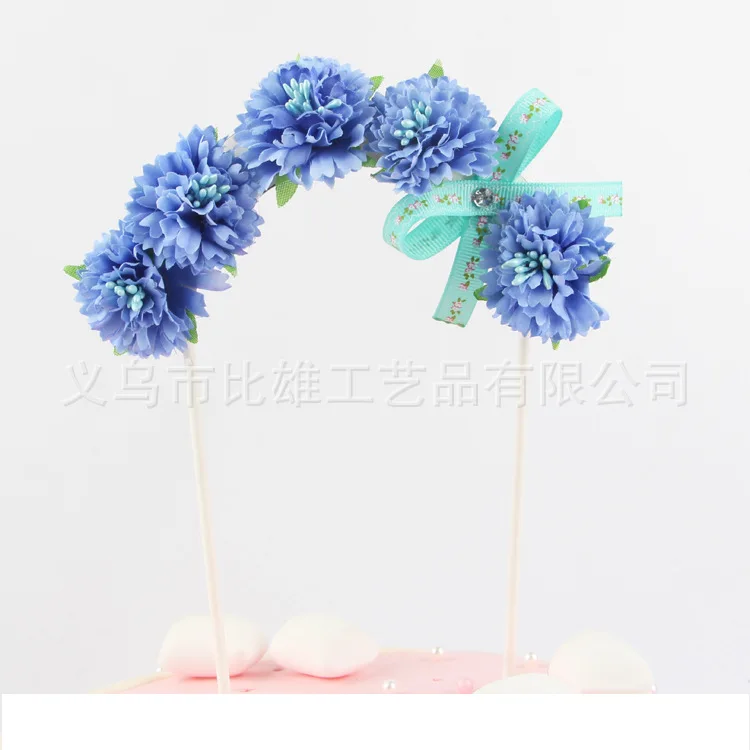 Украшение торта вставной цветок лук Арка украшения флаг|Украшения своими руками