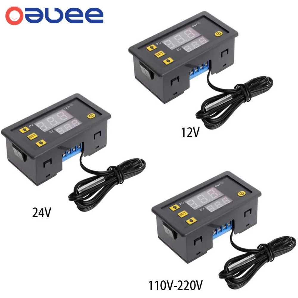 Цифровой регулятор температуры Oauee W3230 переменный ток 110 220 В постоянный 24 20 А 12