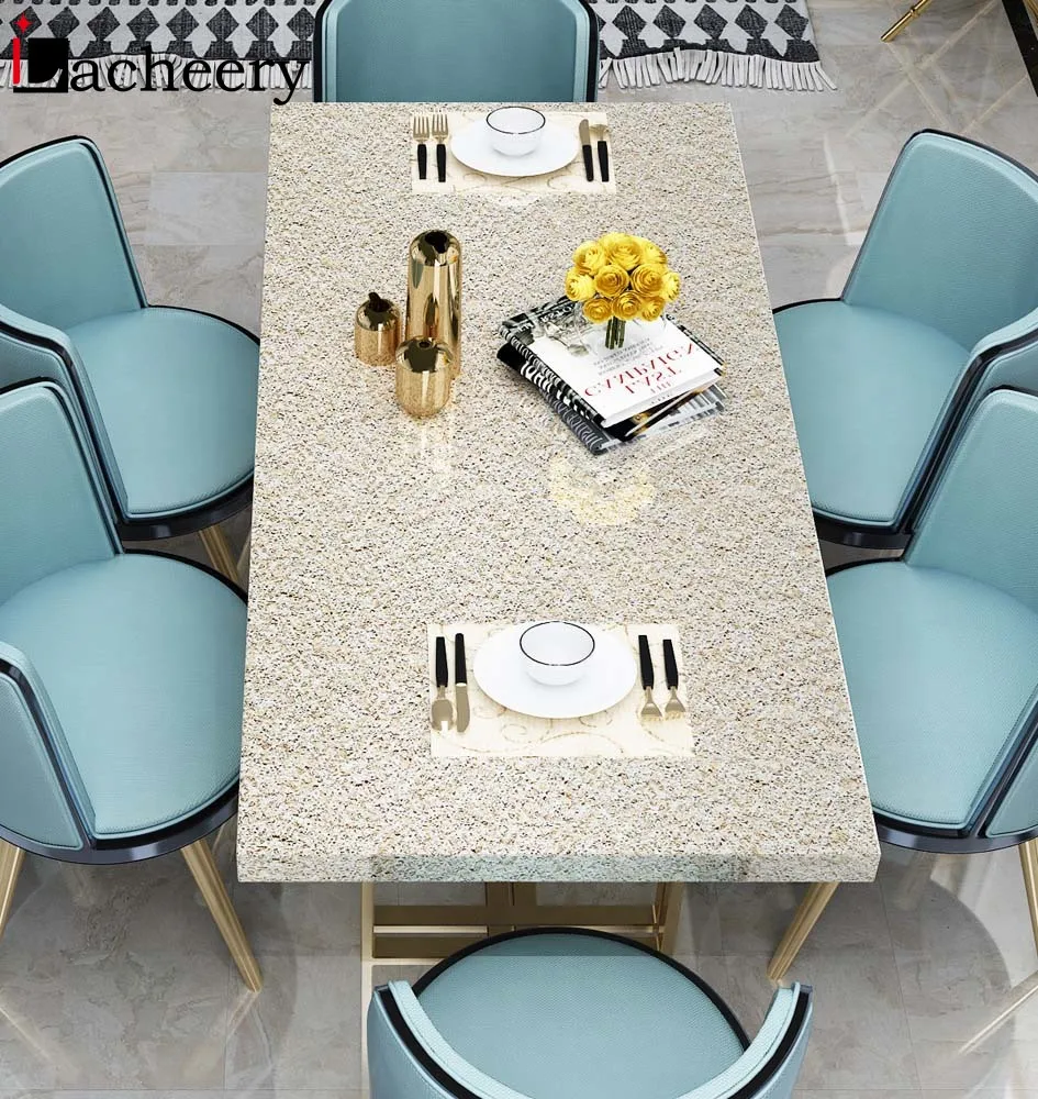 Кухонный шкаф Водонепроницаемые наклейки из гранита, наклейки для ванной комнаты из мраморной плитки, самоклеящаяся обои, декор комнаты, контактная бумага.