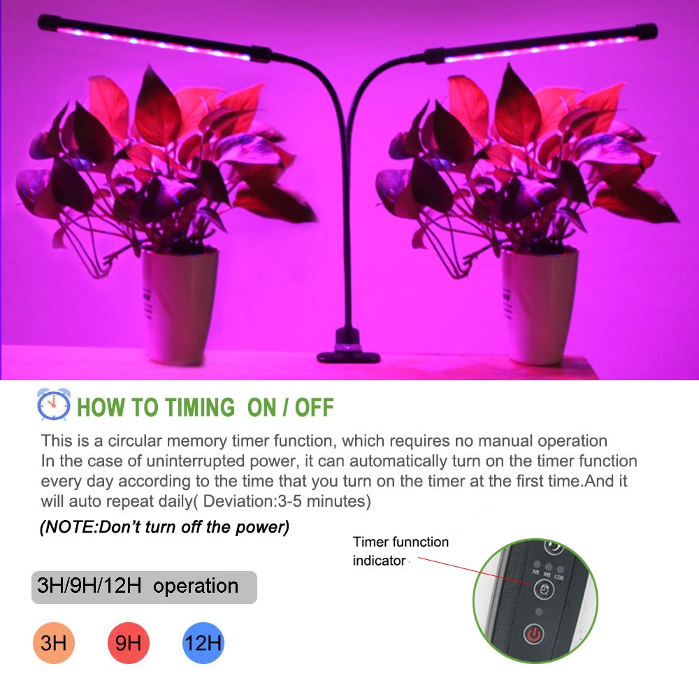 

Growbox Seedlings Grow Light For Orchids USB Indoor Led Strip Table Lamp Hydroponic Cultivation Phytolamp Full Spectrum Dimmable