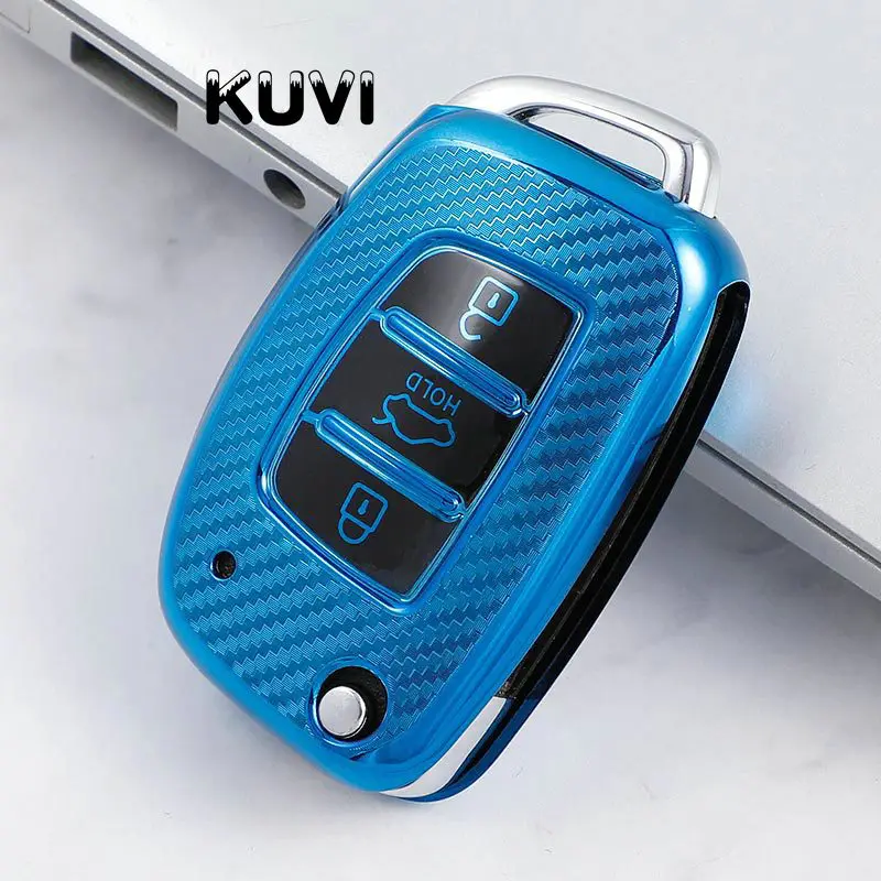 Carbon Tpu Car Folding Key Cover Case Shell For Hyundai Tucson Creta Ix25 I10 I20 I30 Verna Mistra Elantra Santa Fe 2015-2018 - - Racext™️ 24 - Racext Carbon Tpu Car Folding Key Cover Case Shell For Hyundai Tucson Creta Ix25 I10 I20 I30 Verna Mistra Elantra Santa Fe 2015-2018 - - Racext™️ - - Racext 23