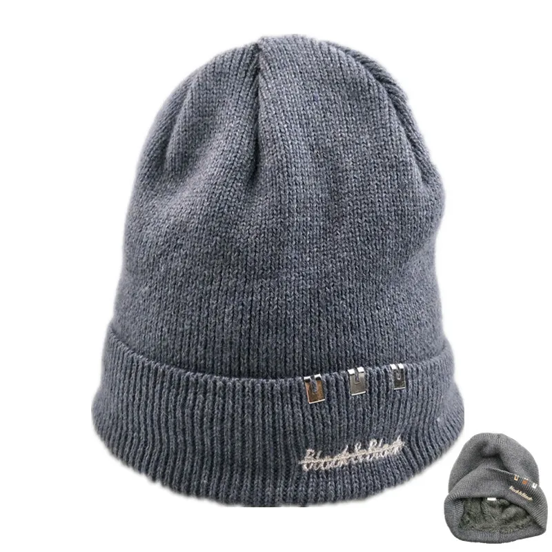 Шерстяные шапки, вязаные мужские зимние шапки, шапки Skullies Bonnet, Зимние головные уборы для мужчин и женщин, Теплые Мешковатые шапки из флиса для спорта на открытом воздухе