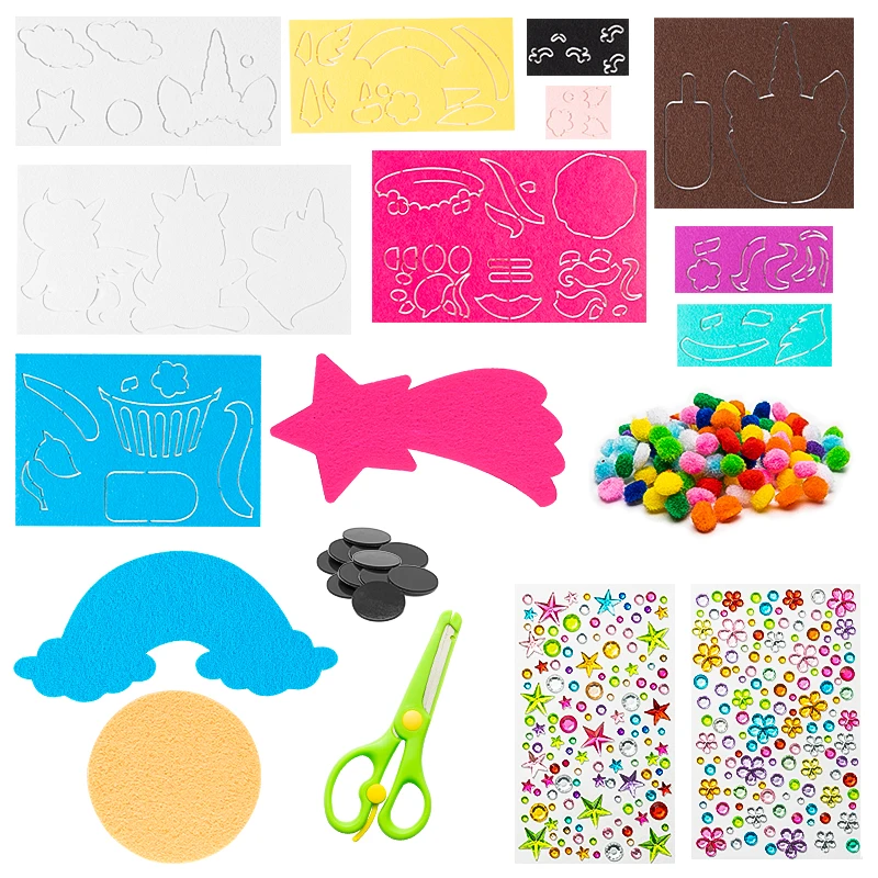 8 шт. Единорог войлочную ткань магнит на холодильник производство Китай стильная