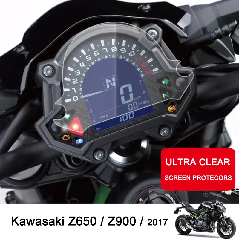 

Motorcycle Cluster Scratch Protection Film Cluster Screen Protector for Kawasaki Z900 Z650 2017