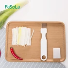 Нож Для Резки Лука FaSoLa 2 шт., нож для резки зеленого лука, нож для резки овощей и чеснока, кухонный Быстрый измельчитель, нож для резки шелка