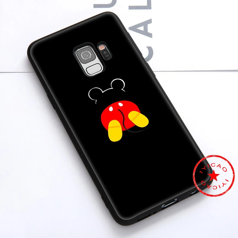 IYICAO Mickey Minnie Mouse Soft Case for Samsung Galaxy S10e S10 S9 S8 Note 8 9 10 Plus S6 S7 Edge TPU |