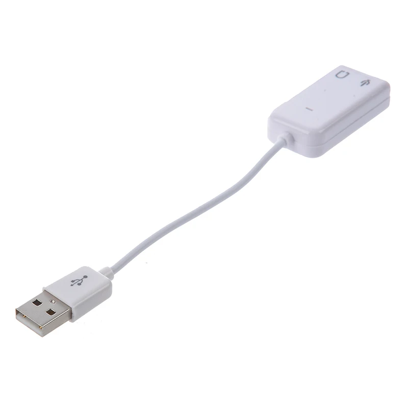 3 5 мм микрофон наушники разъем USB 2 0 Звуковая карта Динамик o адаптер Белый| |