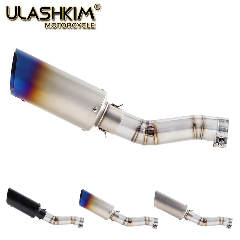 Мотоцикл Полная выхлопная средняя труба без шнуровки для Suzuki GSXR600 Gsxr700 Gsxr750 K7 GSX R700