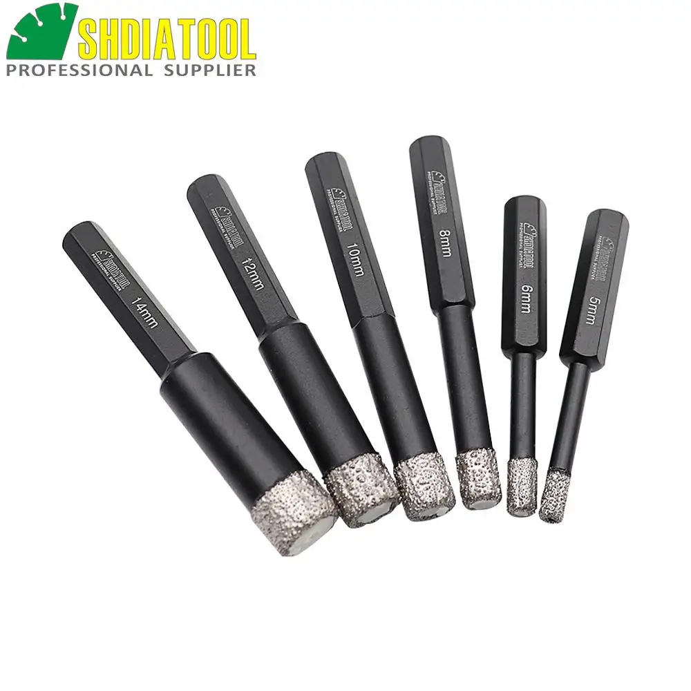 Алмазные коронки SHDIATOOL вакуумное сверло для сухого сверления гранита мрамора