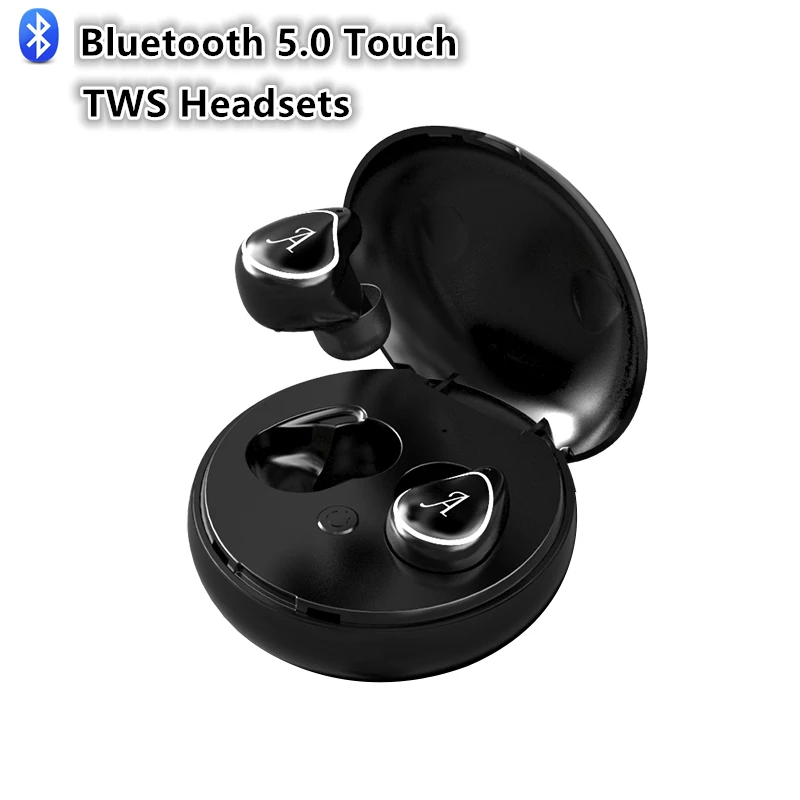 TWS наушники Bluetooth 5 0 беспроводные Blutooth с сенсорным управлением 8D звук спортивные