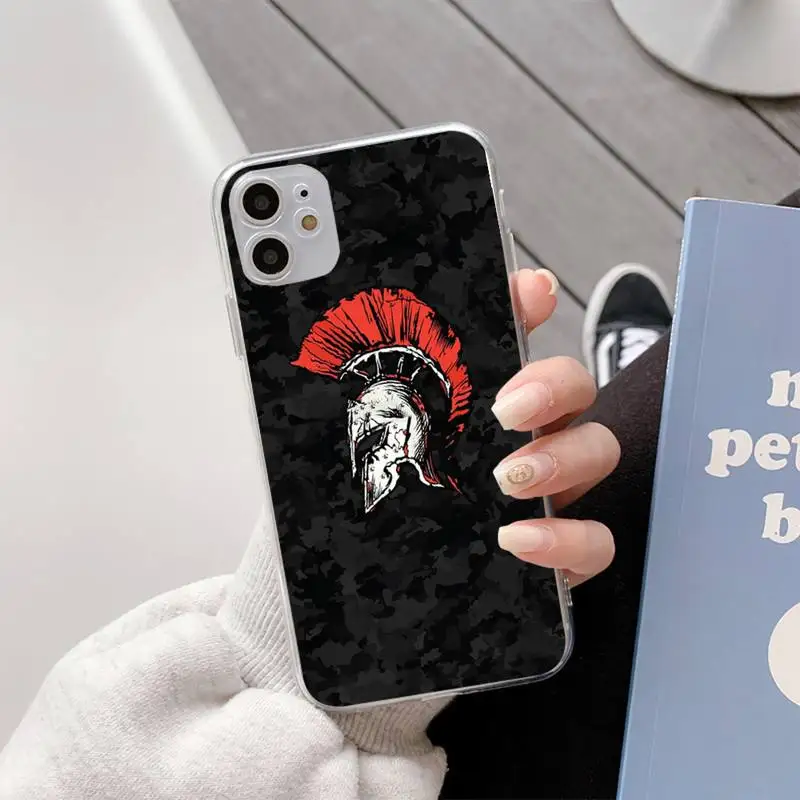 

Actually Helmet Phone Case For Iphone11 12 Pro Max SE 2020 6s 7 8 Plus X Xs Max Xr Transparent Soft Silicone Cover