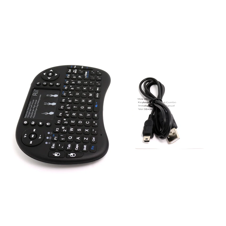 

Rii i8+ Backlit 2.4GHz Mini Wireless Keyboard Air Mouse with TouchPad for IPTV Mini PC KM3 X96 Android TV Box H96 Media Player