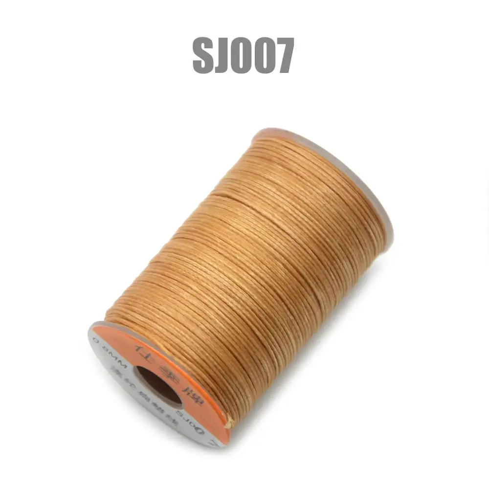 SJ007 150D 0,8 мм 100 м вощеная нить шнур для DIY инструмент для рукоделия ручная строчка нить плоская Вощеная швейная линия одежда обувь Кожа - Цвет: SJ007