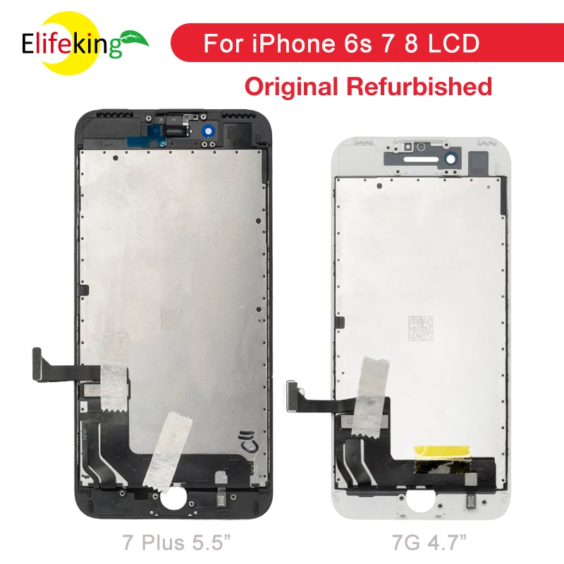 AAA ++ Оригинальный ЖК дисплей Восстановленный экран для iPhone 6S 7 8 Plus сенсорный