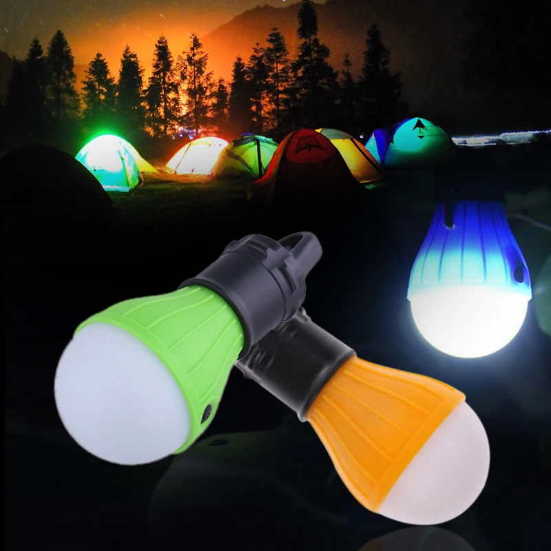 

Multicolor Portable Tent Lamp Fishing Emergency Light Super Bright Outdoor Camping Lights Hiking 60LM Flashlight Travel