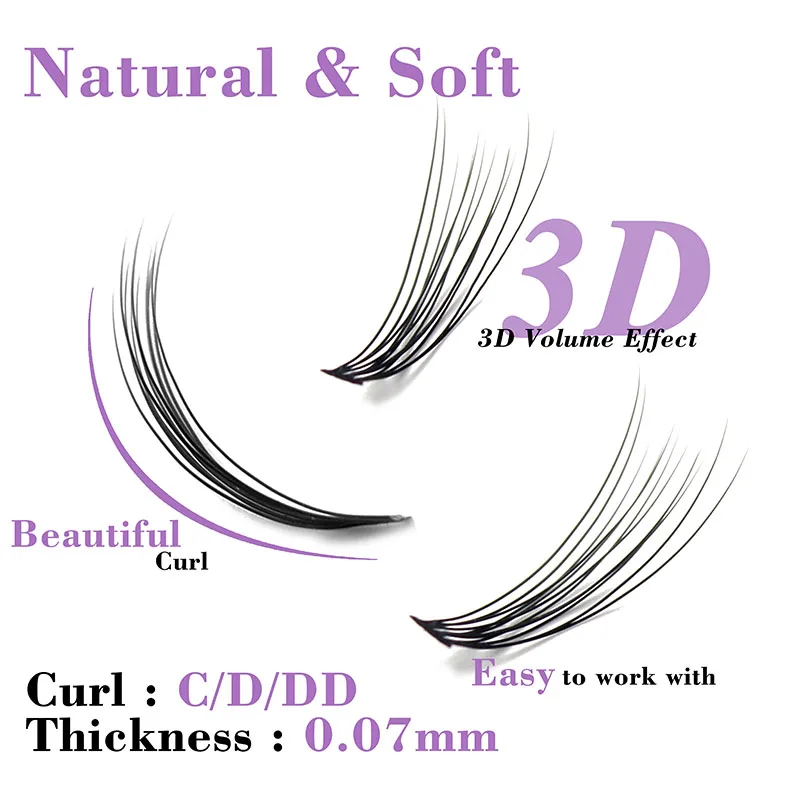 Kimcci C/D/DD Curl Mix Длина 3D норка наращивание ресниц натуральный русский объем накладные макияж ресниц искусственные накладные ресницы Cilias