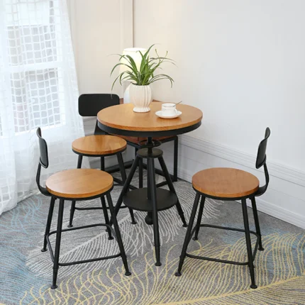 Сочетание столов и стульев для балкона маленький круглый столик стул кафе