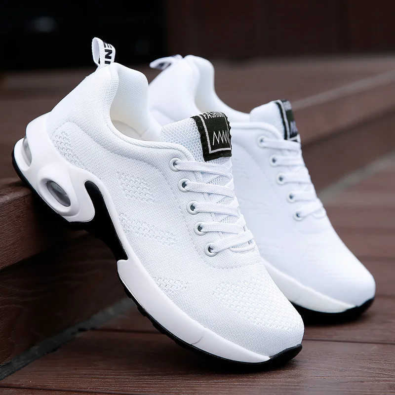 Fashion Women Shoes Air Cushion Sneakers Breathable Thick Sole Ladies Platform Trainers Female Height Increasing Plus Size | Обувь