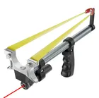 Рогатка прямая, высокоточная, телескопическая, мощная, с красным лазером, плоская резиновая лента, из нержавеющей стали, катапульта для охоты