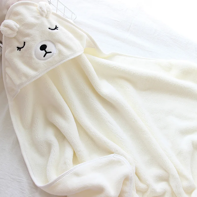 

Toddler Baby Hooded Towels Newborn Kids Bathrobe Super Soft Bath Towel Blanket Warm Sleeping Swaddle Wrap for Infant Boys Girls
