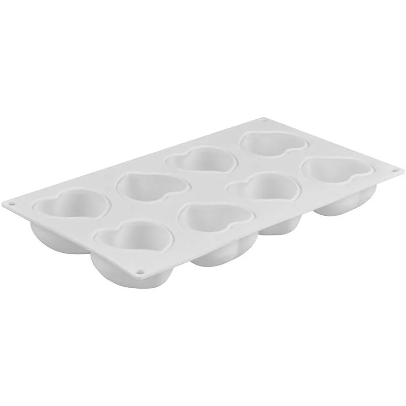 Силиконовая форма-сердце для муссового торта выпечки шоколадный десерт