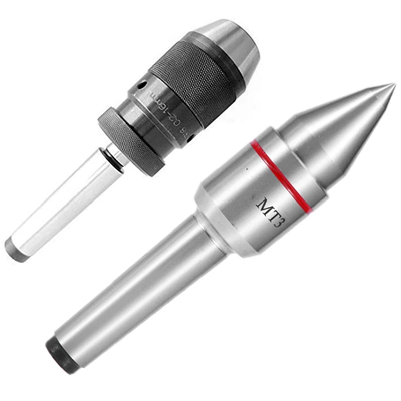 

1 Set Keyless Drill Chuck + Morse Taper Arbor & 1 Pcs for MT3 Lathe Cnc Precision Long Nose Morse Taper 3